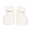 White Cat Shaped Salt and Pepper Shakers