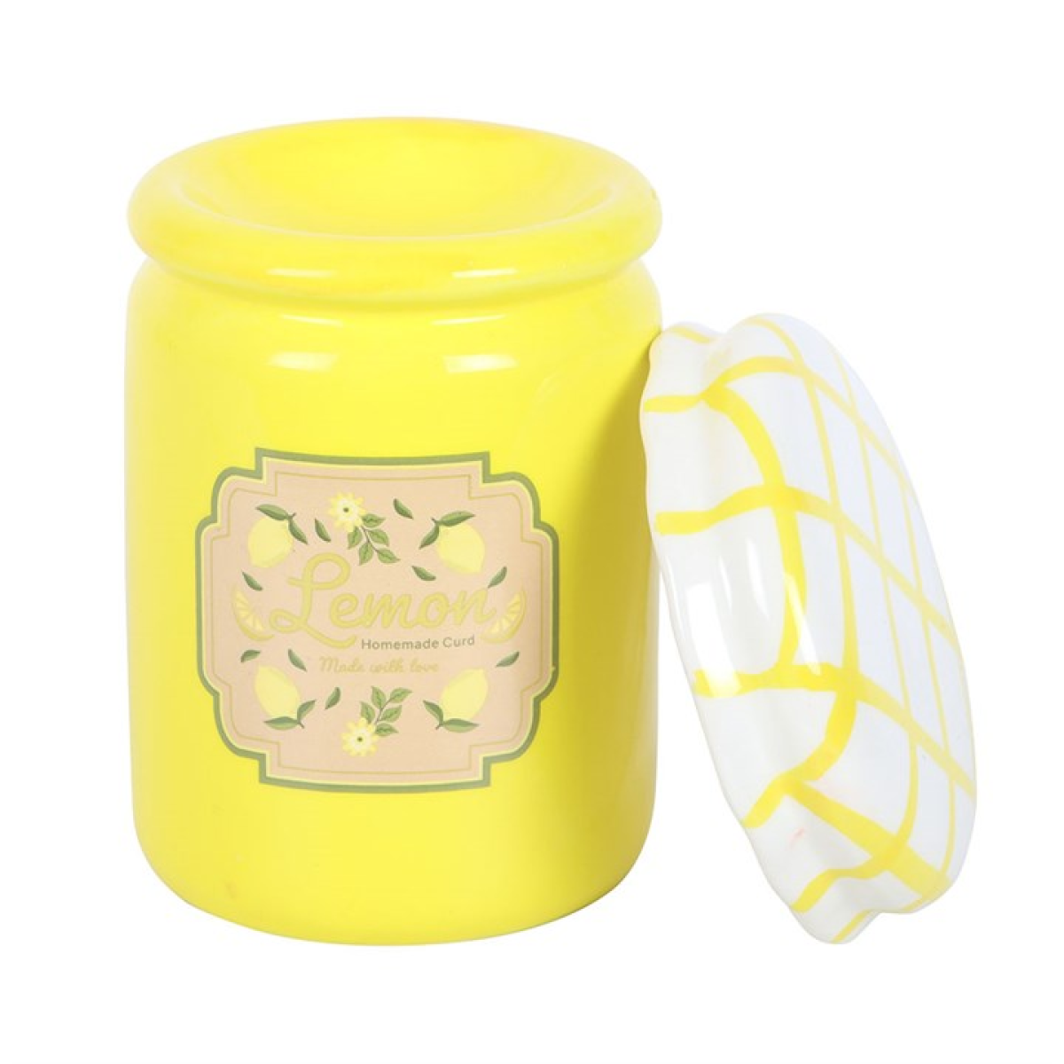 Lemon Curd Jar Ceramic Oil Burner and Wax Warmer