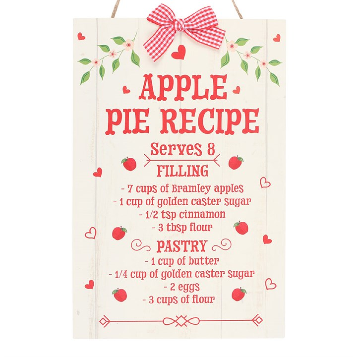 Autumn Skies & Apple Pies Hanging Sign