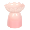Pink Water Lily Ceramic Oil Burner and Wax Warmer
