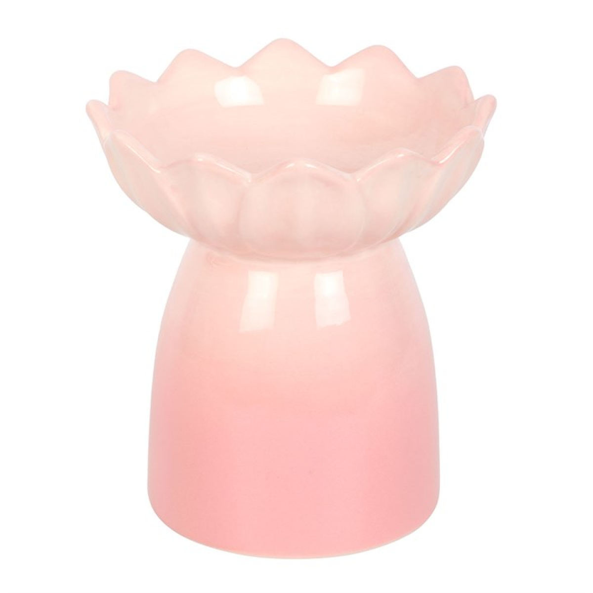 Pink Water Lily Ceramic Oil Burner and Wax Warmer