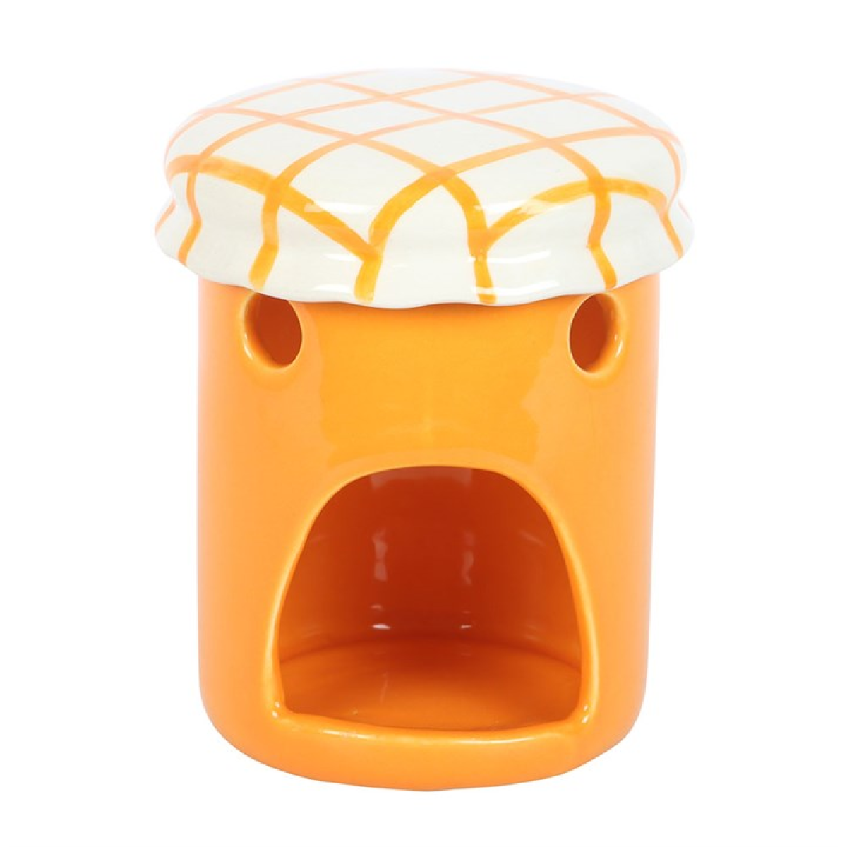 Orange Marmalade Jar Ceramic Oil Burner and Wax Warmer