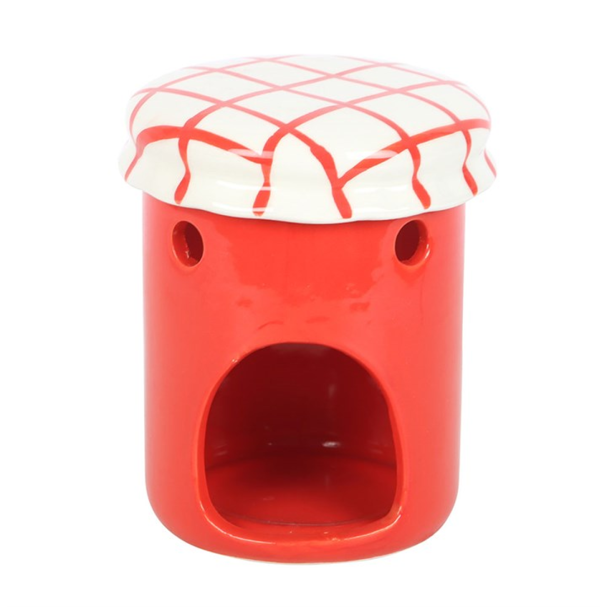 Strawberry Jam Jar Ceramic Oil Burner and Wax Warmer
