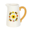 Bee and Sunflower Ceramic Flower Jug