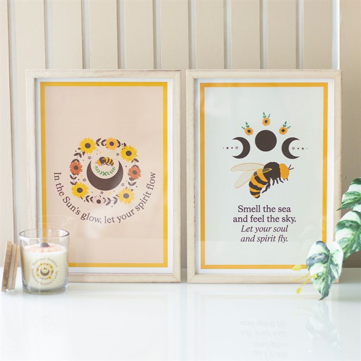 Bee Radiant Bee Framed Wall Art Print