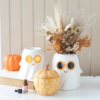 Groovy Floral Pumpkin Ceramic Oil Burner