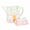 Pastel House Shaped Teapot