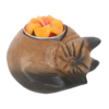 Curled Cat Tealight Holder