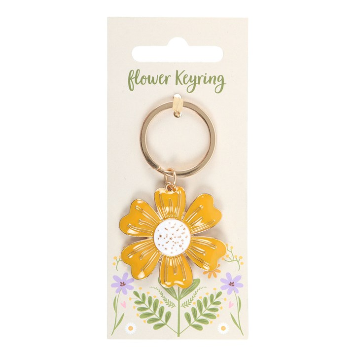 Yellow Daisy Keyring