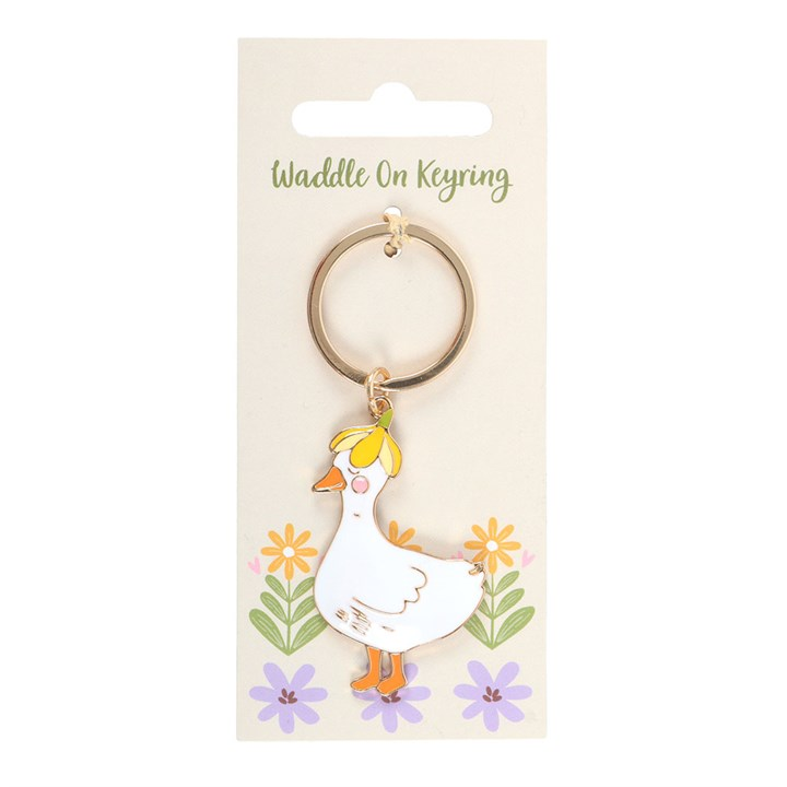 Waddle On Duck Keyring