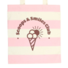 Pink Scoops & Smiles Club Polycotton Tote Bag