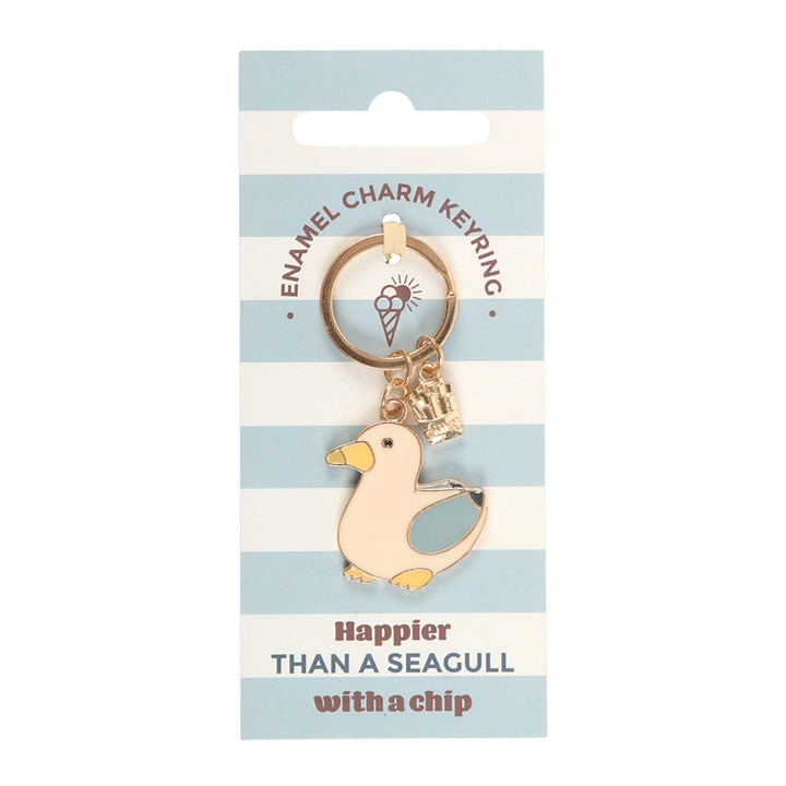 Seagull and Chips Keyring