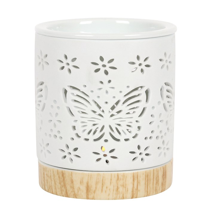 Matte Butterfly Ceramic Oil Burner