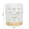 Matte Butterfly Ceramic Oil Burner