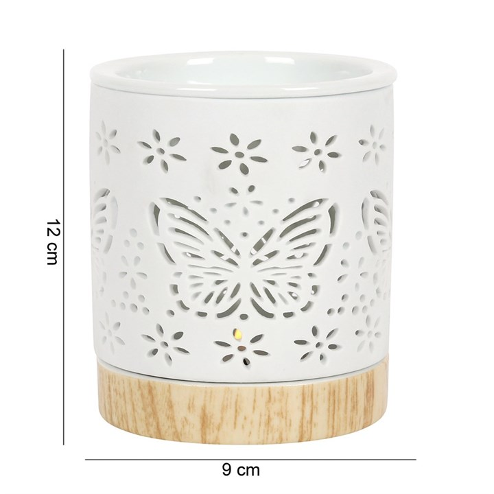 Matte Butterfly Ceramic Oil Burner