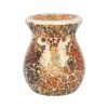 Small Brown Crackle Oil Burner and Wax Warmer