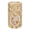 Gold Pillar Crackle Glass Oil Burner and Wax Warmer