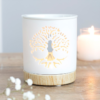 White Tree of Life Cut Out Ceramic Oil Burner
