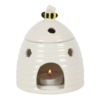 White Beehive Ceramic Oil Burner