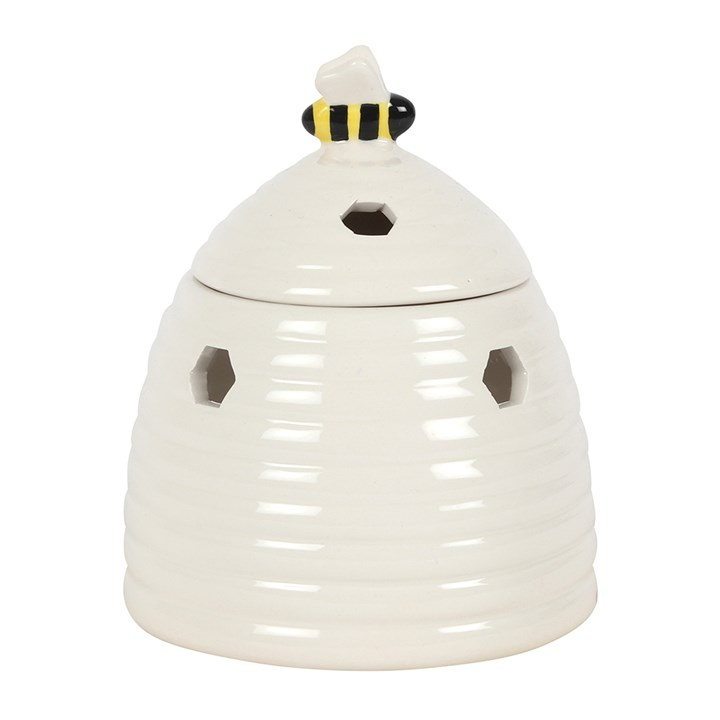 White Beehive Ceramic Oil Burner