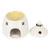 White Beehive Ceramic Oil Burner