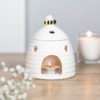 White Beehive Ceramic Oil Burner