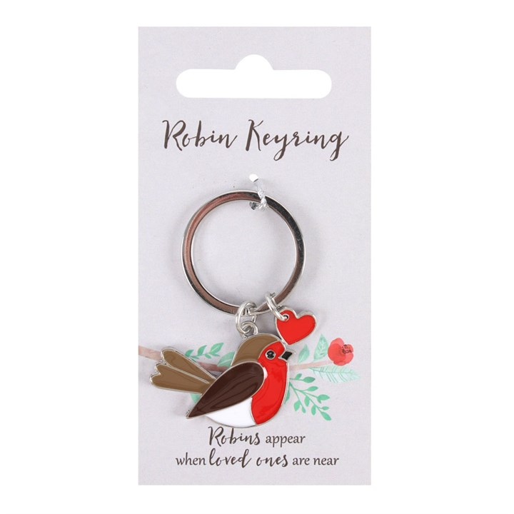 Garden Robin Alloy Keyring