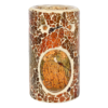 Pillar Brown Crackle Oil Burner and Wax Warmer