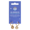 Gold Toned All Seeing Eye Earrings
