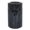 Black Crackle Glass Pillar Oil Burner and Wax Warmer