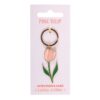Pink Tulip Keyring