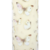 White Butterfly Print Vanilla Tube Candle