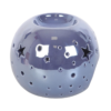 Purple Iridescent Star Ceramic Oil Burner and Wax Warmer