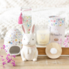 Spring Floral Print Egg Oil Burner and Wax Warmer