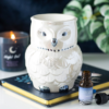 Owl Shaped Ceramic Iridescent Oil Burner and Wax Warmer