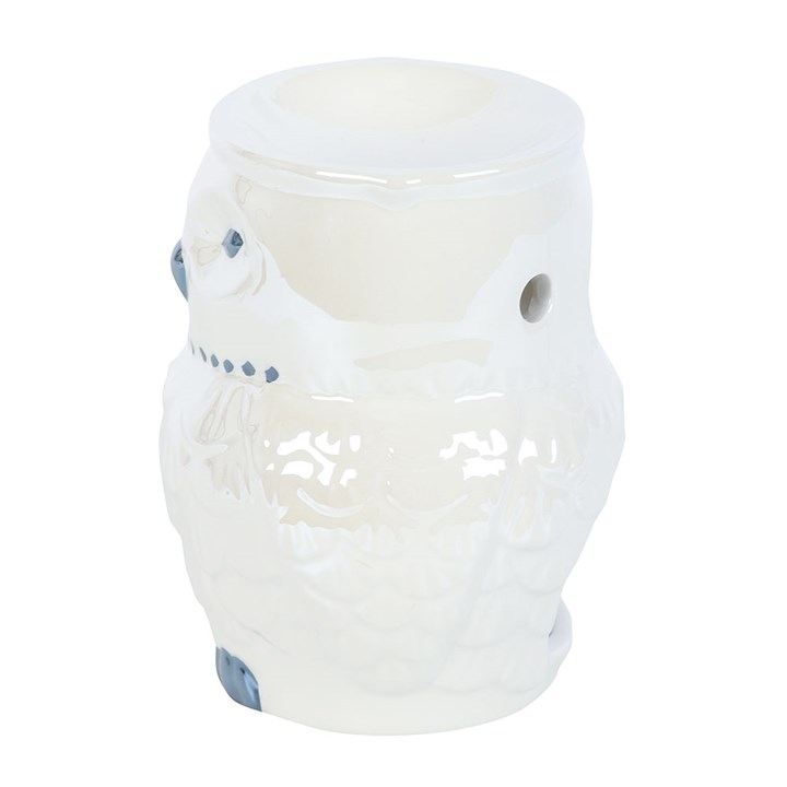 Owl Shaped Ceramic Iridescent Oil Burner and Wax Warmer