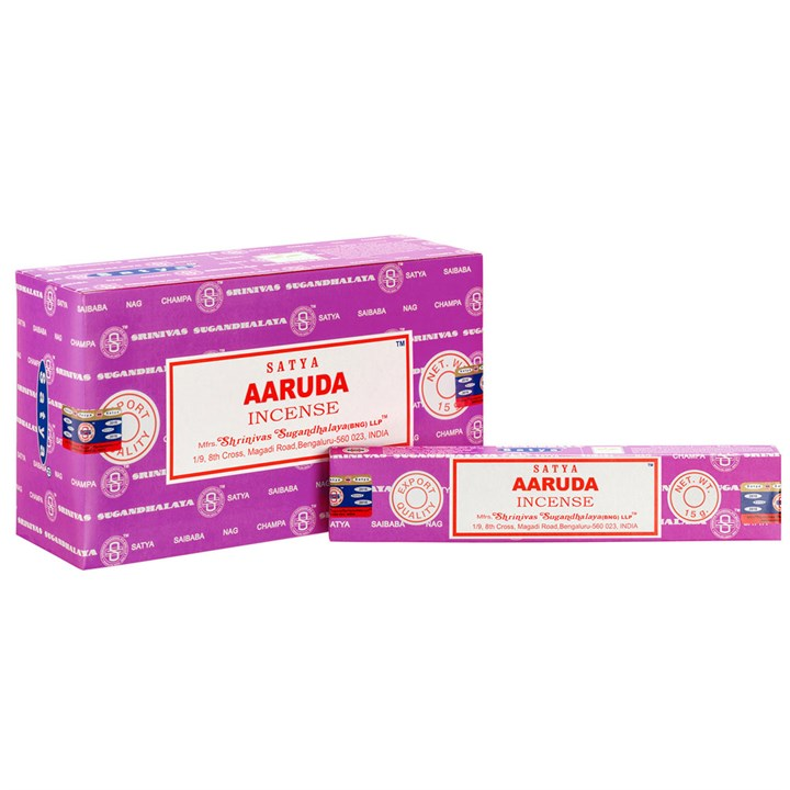 Set of 12 Aaruda Incense Sticks by Satya