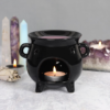 Shiny Black Ceramic Oil Burner