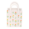 Tulip Print Ceramic Bag-Shaped Flower Vase