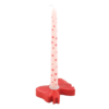Red Bow Taper Candle Holder