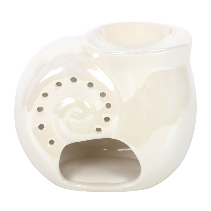 Pearlescent Spiral Shell Oil Burner